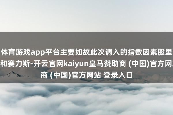 体育游戏app平台主要如故此次调入的指数因素股里多了寒武纪和赛力斯-开云官网kaiyun皇马赞助商 (中国)官方网站 登录入口