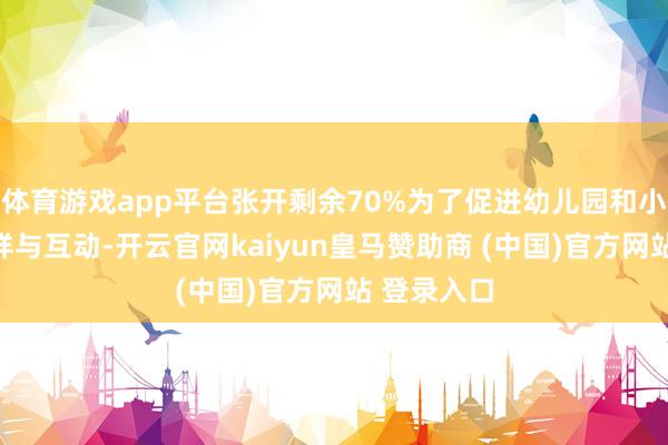 体育游戏app平台张开剩余70%为了促进幼儿园和小学间的同样与互动-开云官网kaiyun皇马赞助商 (中国)官方网站 登录入口
