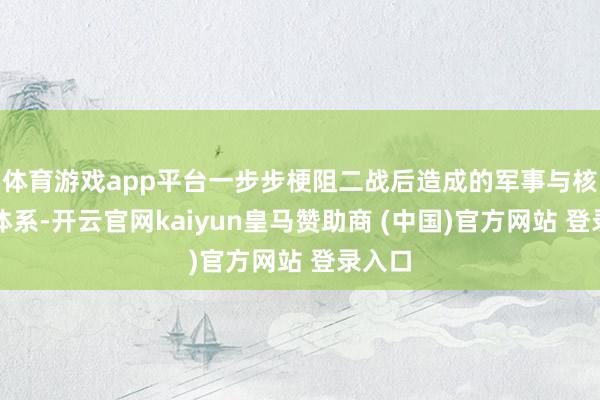 体育游戏app平台一步步梗阻二战后造成的军事与核抑制体系-开云官网kaiyun皇马赞助商 (中国)官方网站 登录入口